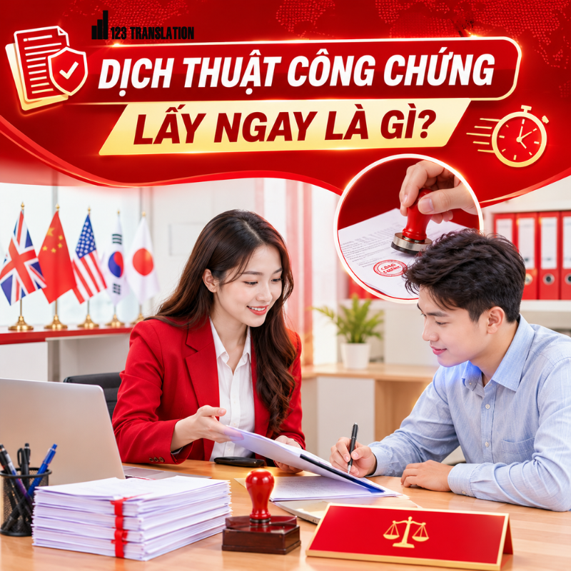 Dịch thuật công chứng Quận 8 lấy ngay hỗ trợ xử lý nhanh các loại giấy tờ như giấy khai sinh, hộ chiếu, căn cước, bằng cấp và bảng điểm.
