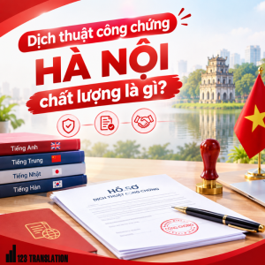 Chi phí Dịch thuật công chứng Hà Nội chất lượng thường phụ thuộc vào ngôn ngữ, loại giấy tờ, số lượng trang và yêu cầu về thời gian xử lý.