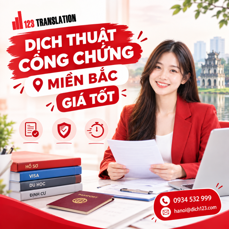 Dịch thuật công chứng miền Bắc giá tốt giúp khách hàng tiết kiệm chi phí khi dịch giấy khai sinh, căn cước công dân, hộ chiếu, bằng cấp và các loại giấy tờ cá nhân.