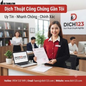 Dịch thuật công chứng gần tôi