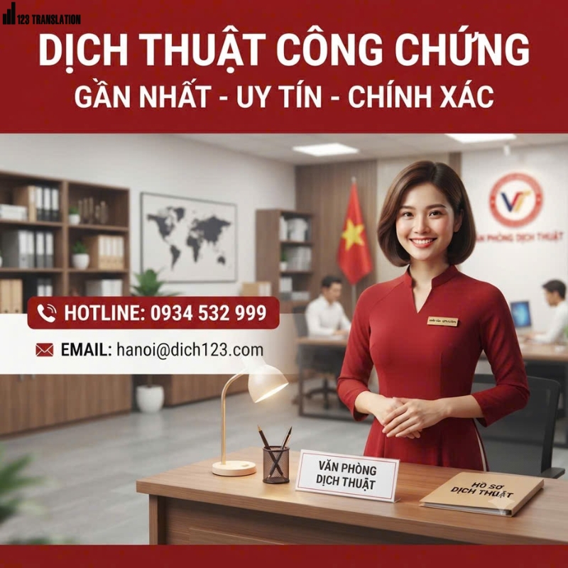 Dịch thuật công chứng gần tôi 