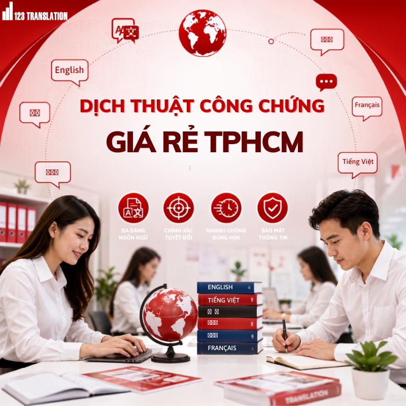 Dịch thuật công chứng giá rẻ TPHCM