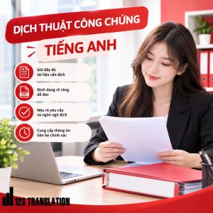 Dịch thuật công chứng tiếng Anh