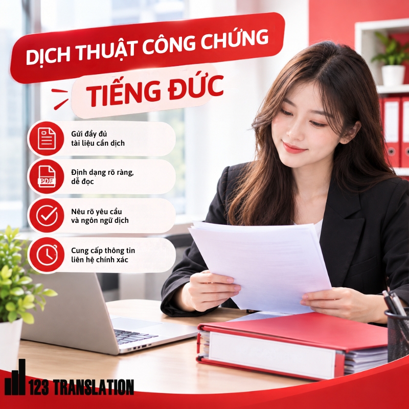 Dịch thuật công chứng tiếng Đức