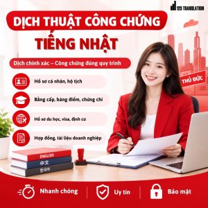 Dịch thuật công chứng tiếng Nhật