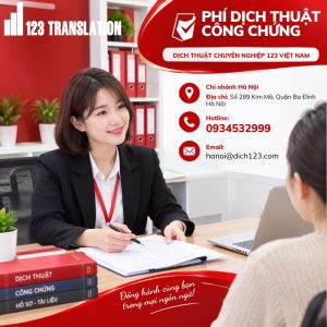 Phí dịch thuật công chứng