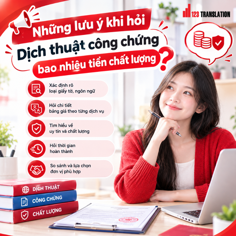Lựa chọn đơn vị uy tín giúp khách hàng được tư vấn dịch thuật công chứng bao nhiêu tiền chất lượng