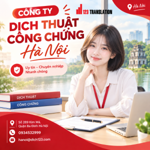 Công ty dịch thuật công chứng Hà Nội gần đây