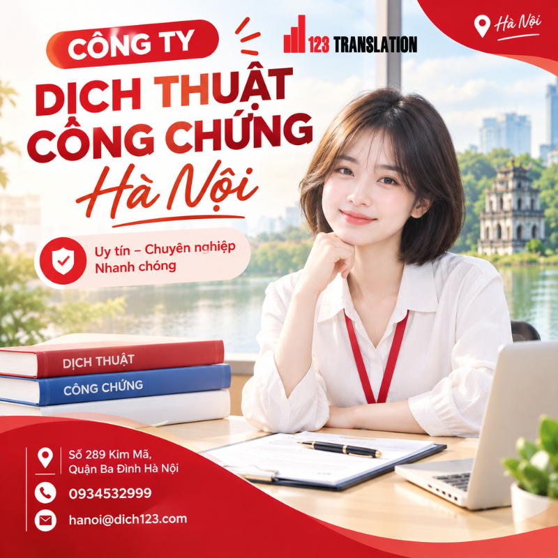 Công ty dịch thuật công chứng Hà Nội gần đây