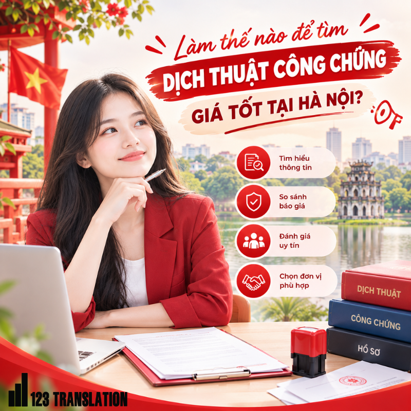 Để sử dụng dịch thuật công chứng Hà Nội lấy ngay giá tốt thuận lợi, khách hàng nên cung cấp bản gốc hoặc hình ảnh tài liệu rõ nét để đơn vị dịch thuật kiểm tra nội dung, báo giá và xác nhận thời gian hoàn thành.