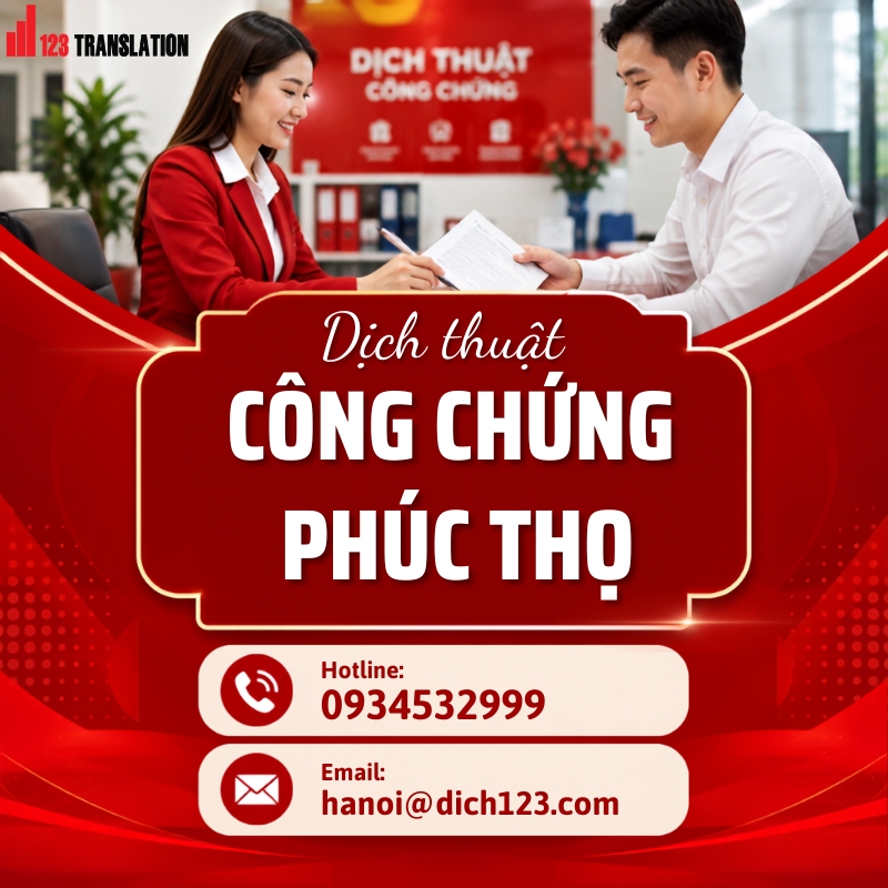 Dịch thuật công chứng Phúc Thọ