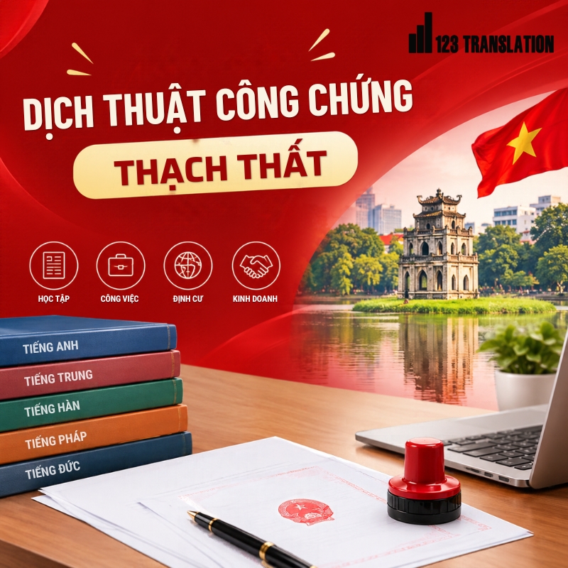 Dịch thuật công chứng Thạch Thất