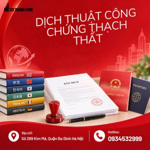 Dịch thuật công chứng Thạch Thất