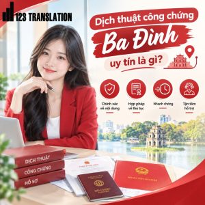 Để lựa chọn Dịch thuật công chứng Ba Đình uy tín, khách hàng nên gửi trước hình ảnh hoặc bản scan giấy tờ để được kiểm tra nội dung, tư vấn phương án xử lý và báo giá phù hợp.